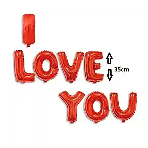 Valentine's Day foil balloons red 8 letters - شراء السعادة